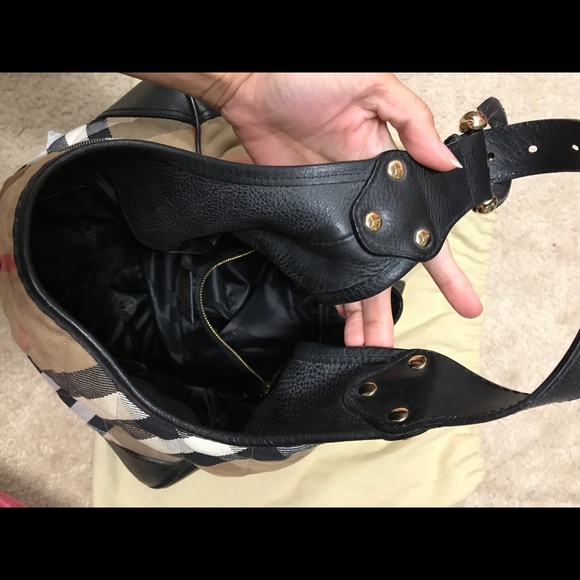 💯 Authentic Burberry Nova House check Hobo - Picture 6 of 8